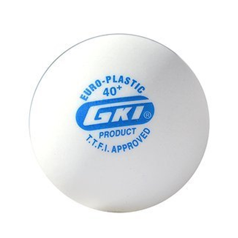 GKI Euro Plastic 40 Plus Table Tennis Ball, 12 pcs(White)'
