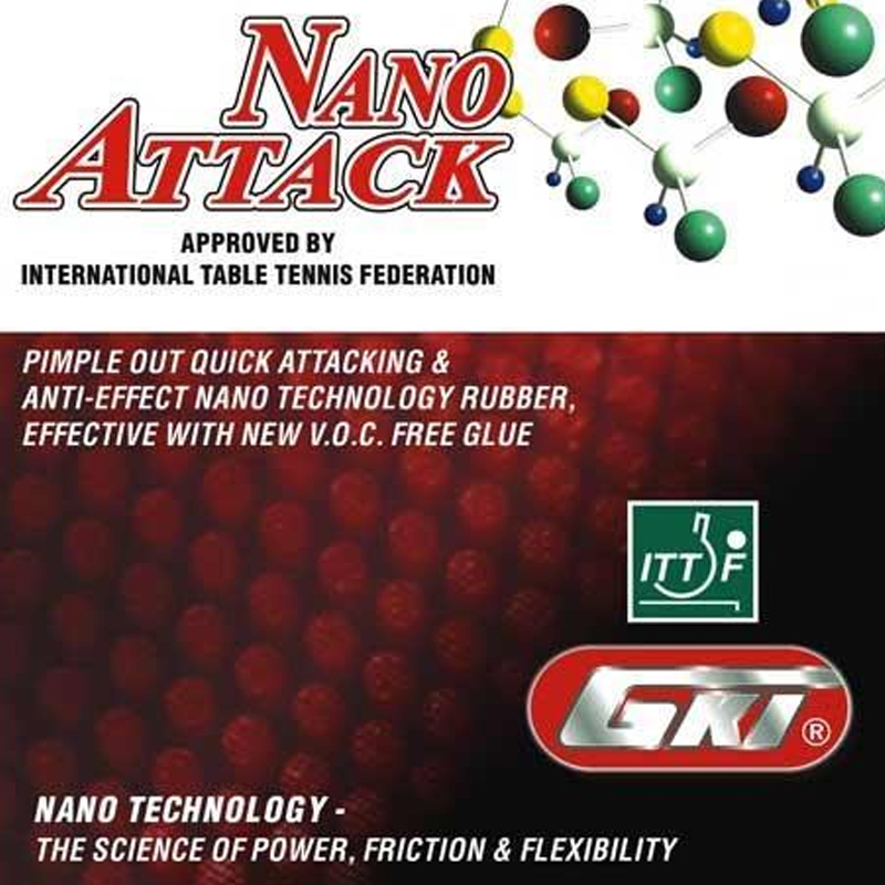 GKI Nano Attack Table Tennis Rubber'