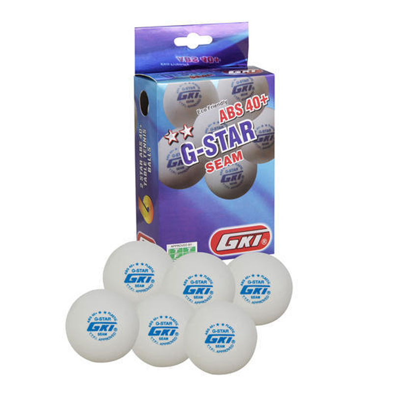 GKI G-STAR ABS Plastic 40 Table Tennis Ball, Pack of 24 (White)'